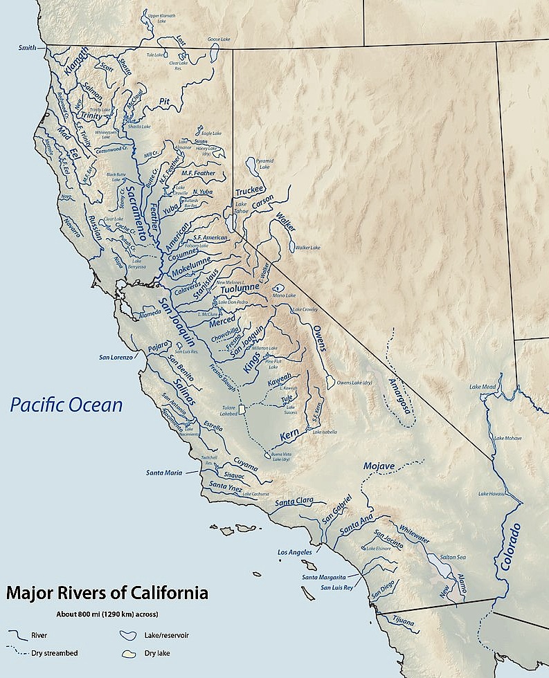 California Rivers Total Escape Map Shop