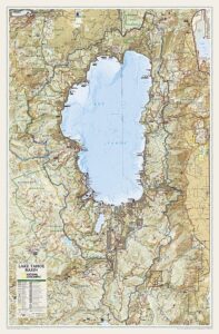 Lake Tahoe Wall Map